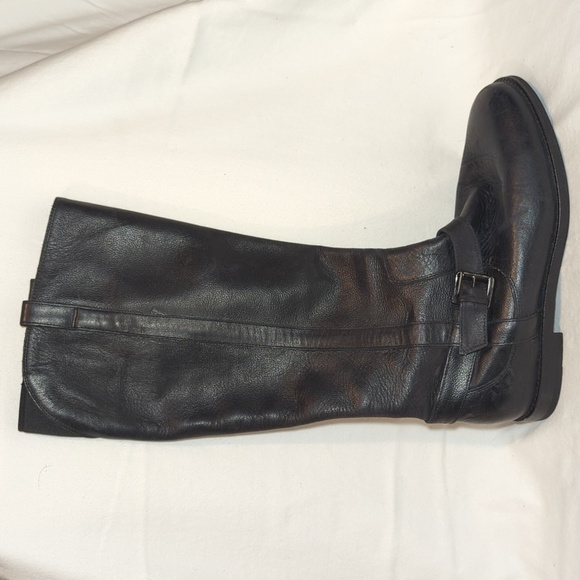 Cole Haan Shoes - Cole Haan Nike Air Black Leather Riding Boots Size 7.5